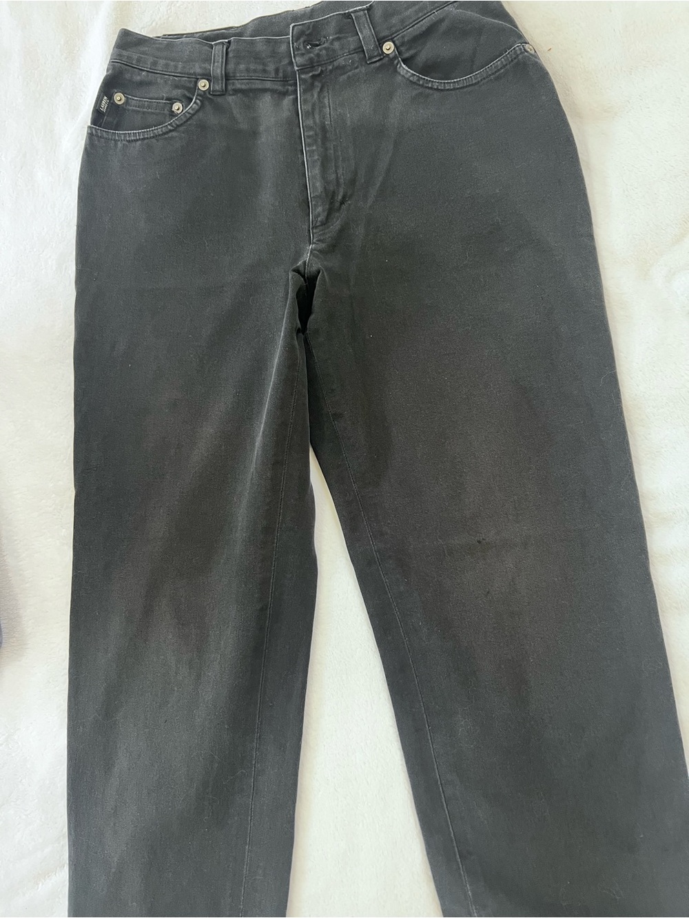 Lauren Jeans Co. Ralph Lauren Black Straight Leg Stretch Jeans Size 8 - Picture 6 of 9